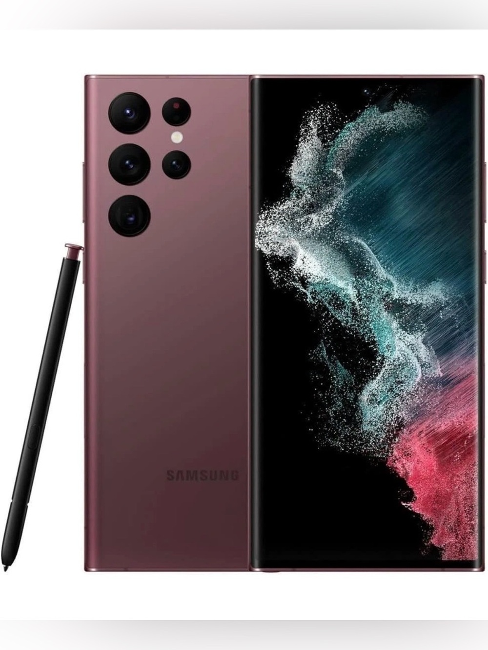 Samsung Galaxy S22 Ultra 5G Burgundy S908U 256GB GSM+CDMA Factory Unlocked
